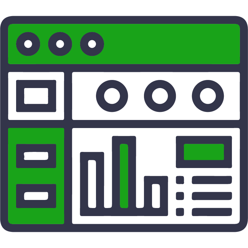 Full control over the content of the site